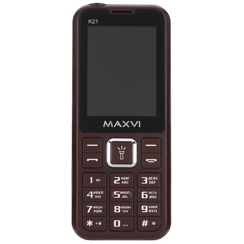 Купить Сотовый телефон Maxvi K21 коричневый  9922640. Характеристики, отзывы и цены в Донецке