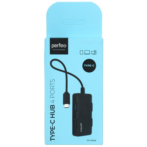 Купить USB-разветвитель Perfeo PF-H046  5611301. Характеристики, отзывы и цены в Донецке