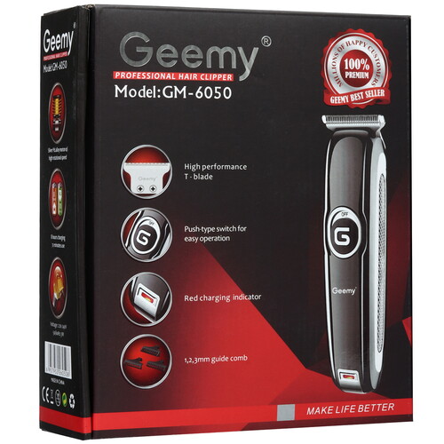 Купить Машинка для стрижки Geemy GM-6050 черный  5492176. Характеристики, отзывы и цены в Донецке