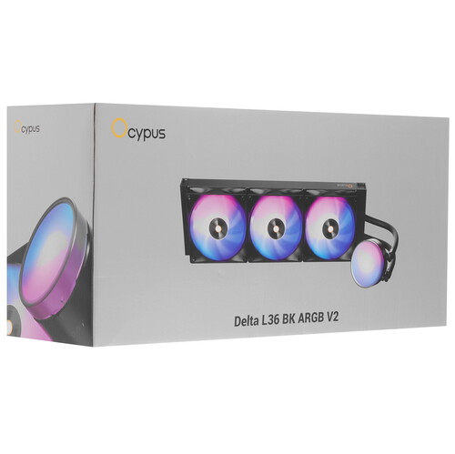 Купить Система охлаждения Ocypus Delta L36 ARGB V2 черная  5620104. Характеристики, отзывы и цены в Донецке