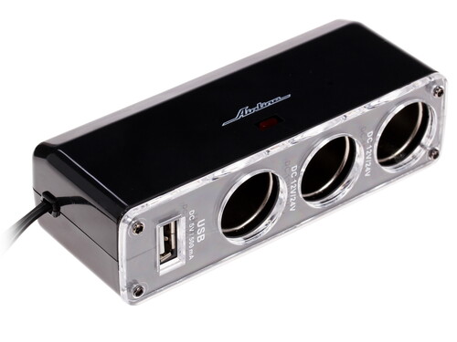 Купить Разветвитель автоприкуривателя AIRLINE ASP-3U-07  6720883. Характеристики, отзывы и цены в Донецке