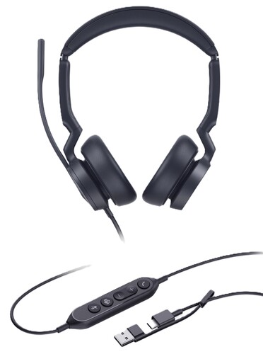 Купить Проводные наушники Yealink UH46 Dual UC черный 2025  9315263. Характеристики, отзывы и цены в Донецке