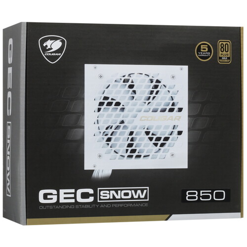 Купить Блок питания Cougar GEC 850 SNOW  5088486. Характеристики, отзывы и цены в Донецке