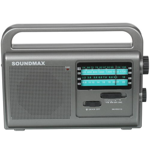 Купить Радиоприемник Soundmax SM-RD2110 серый  4859185. Характеристики, отзывы и цены в Донецке