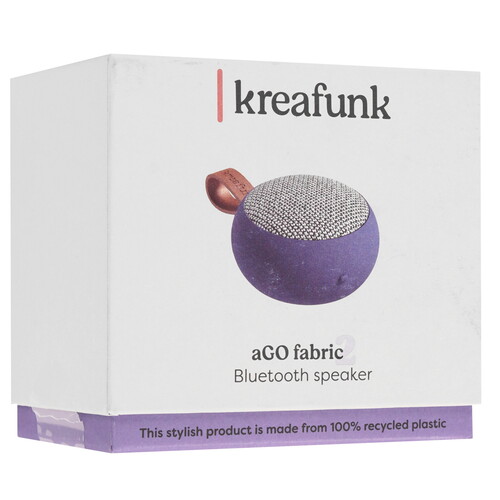 Купить Портативная колонка KreaFunk aGO II Fabric, синий  9279041. Характеристики, отзывы и цены в Донецке