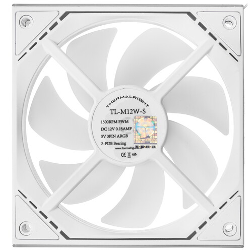 Купить Вентилятор Thermalright TL-M12W-S  белый  5615619. Характеристики, отзывы и цены в Донецке