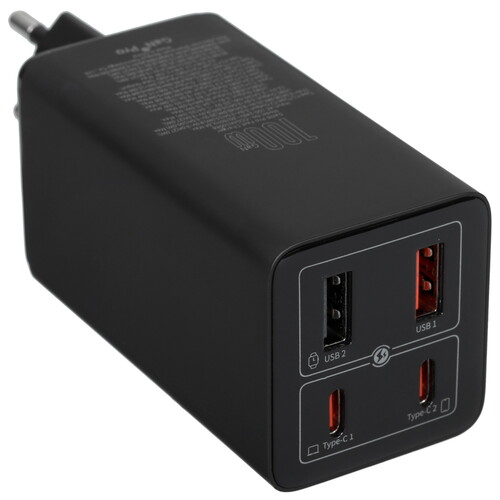 Купить Сетевое зарядное устройство Baseus GaN6 Pro черный  5604240. Характеристики, отзывы и цены в Донецке