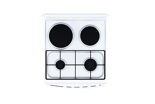 Купить Комбинированная плита Flama RK 2211 белый  5362869. Характеристики, отзывы и цены в Донецке