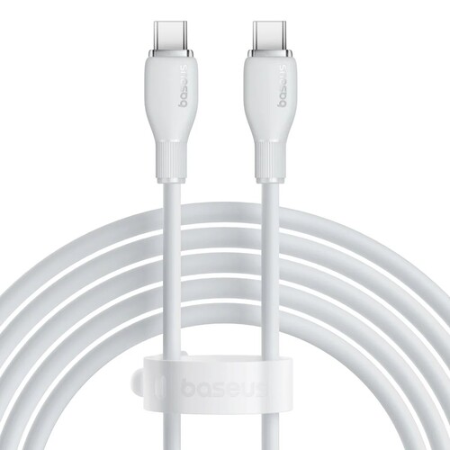 Купить Кабель круглый Baseus USB Type-C - USB Type-C белый 2 м  9260757. Характеристики, отзывы и цены в Донецке