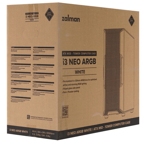 Купить Корпус ZALMAN i3 NEO ARGB  5604989. Характеристики, отзывы и цены в Донецке