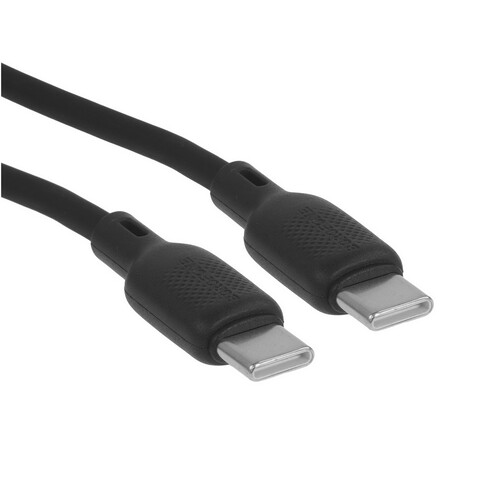 Купить Кабель круглый Borofone USB Type-C - USB Type-C черный 3 м  9244376. Характеристики, отзывы и цены в Донецке