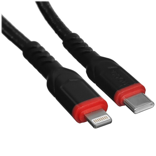 Купить Кабель круглый Hoco Lightning 8-pin - USB Type-C черный 2 м  5475071. Характеристики, отзывы и цены в Донецке