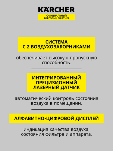 Купить Очиститель воздуха Karcher AF 20 белый  9026220. Характеристики, отзывы и цены в Донецке