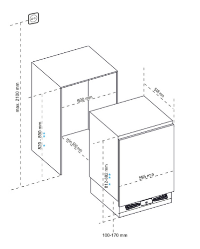 Купить Встраиваемый морозильный шкаф Korting KSI 8189 F  5339950. Характеристики, отзывы и цены в Донецке