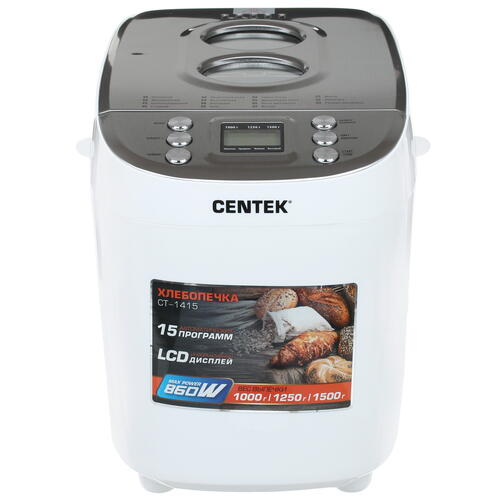 Купить Хлебопечь Centek CT-1415 белый  1157195. Характеристики, отзывы и цены в Донецке