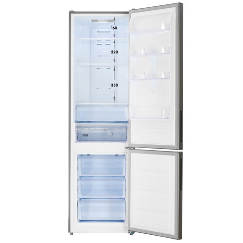 Купить Холодильник с морозильником   DEXP B4-33AMA серебристый  9245070. Характеристики, отзывы и цены в Донецке