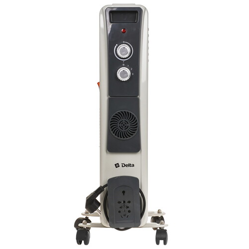 Купить Масляный обогреватель DELTA D12F-7 серый  9297599. Характеристики, отзывы и цены в Донецке