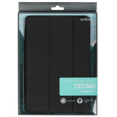Купить Чехол-книжка Aceline Streak для Tecno Megapad 11 черный  5620561. Характеристики, отзывы и цены в Донецке