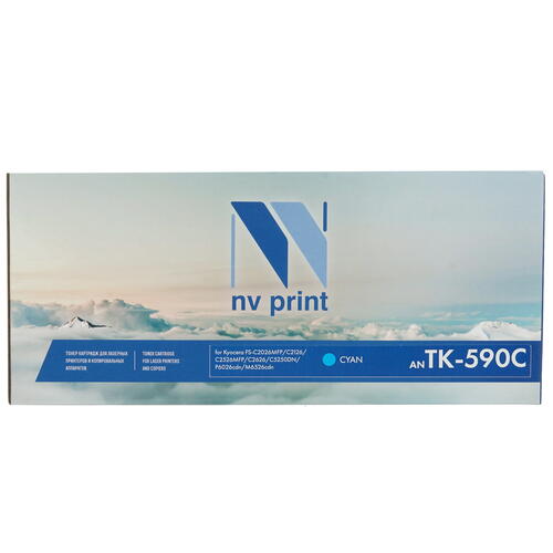 Купить Картридж лазерный NV Print TK-590C голубой, с чипом  7981528. Характеристики, отзывы и цены в Донецке