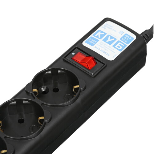 Купить Сетевой фильтр Power Cube SPG5-B3 черный  9196395. Характеристики, отзывы и цены в Донецке