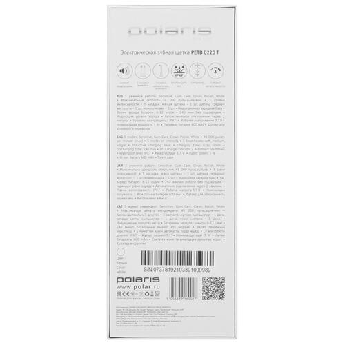 Купить Электрическая зубная щетка Polaris PETB 0220 T белый  9961904. Характеристики, отзывы и цены в Донецке