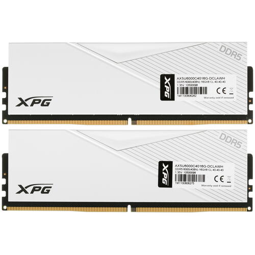 Купить Оперативная память ADATA XPG Lancer [AX5U6000C4016G-DCLAWH] 32 ГБ  5030963. Характеристики, отзывы и цены в Донецке
