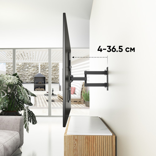 Купить Кронштейн для ТВ ONKRON STE344-B черный  5617964. Характеристики, отзывы и цены в Донецке