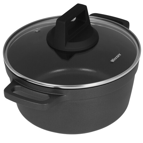 Купить Кастрюля Werner Nero 52086 2.5 л 20 см черный  9223362. Характеристики, отзывы и цены в Донецке