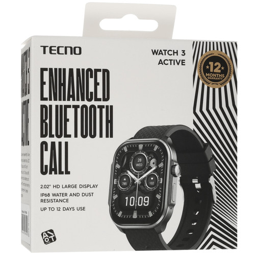 Купить Смарт-часы Tecno Watch 3 Active  9338726. Характеристики, отзывы и цены в Донецке