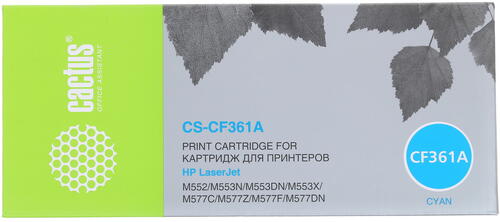 Купить Картридж лазерный Cactus CS-CF361A голубой, с чипом  7967950. Характеристики, отзывы и цены в Донецке