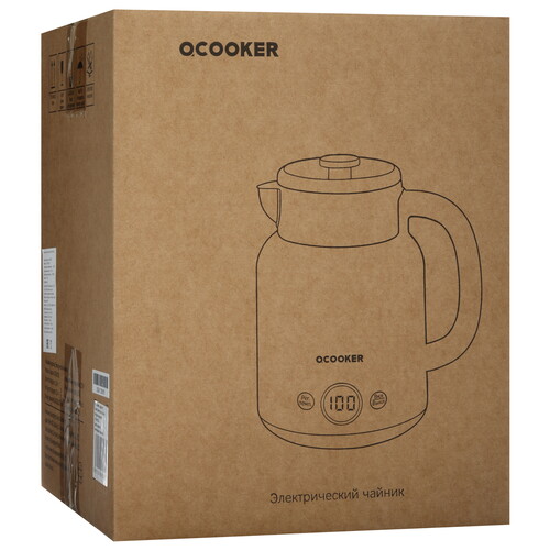 Купить Электрочайник Qcooker CR-SH1501 зеленый  5491768. Характеристики, отзывы и цены в Донецке