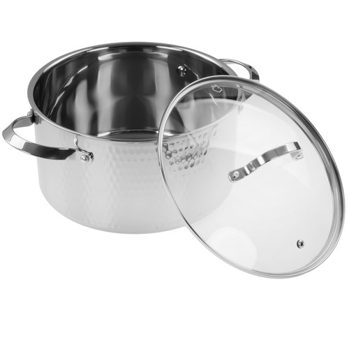Купить Кастрюля Rondell RainDrops RDS-1295 5.6 л 24 см серебристый  9309619. Характеристики, отзывы и цены в Донецке