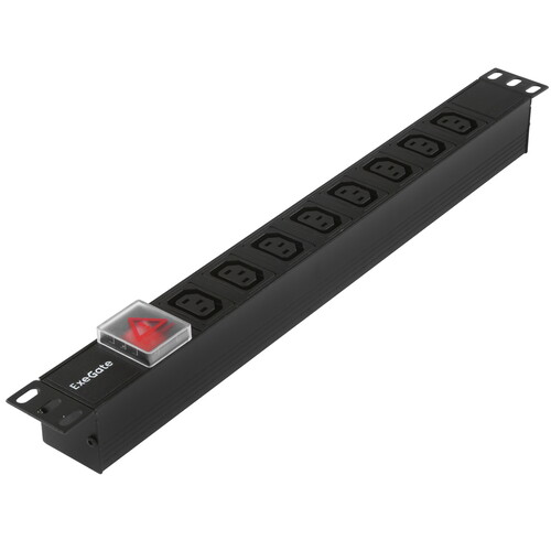 Купить Блок розеток ExeGate ServerPro PDU-19H808 Al-8С13-C14-SW  5300744. Характеристики, отзывы и цены в Донецке