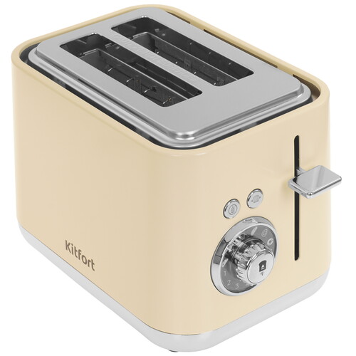Купить Тостер Kitfort КТ-6558 бежевый  9272045. Характеристики, отзывы и цены в Донецке