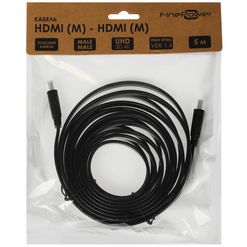 Купить Кабель  FinePower HDMI - HDMI, 5 м  5009132. Характеристики, отзывы и цены в Донецке