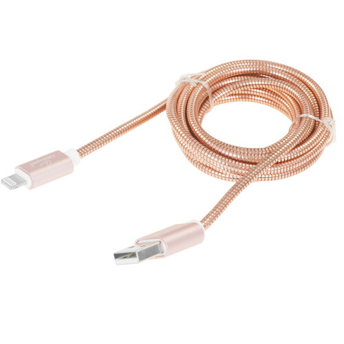 Купить Кабель круглый Cablexpert Lightning 8-pin - USB 2.0 Type-A золотистый 1.8 м  5314575. Характеристики, отзывы и цены в Донецке