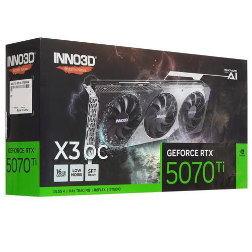 Купить Видеокарта INNO3D GeForce RTX 5070 Ti X3 OC  5636106. Характеристики, отзывы и цены в Донецке