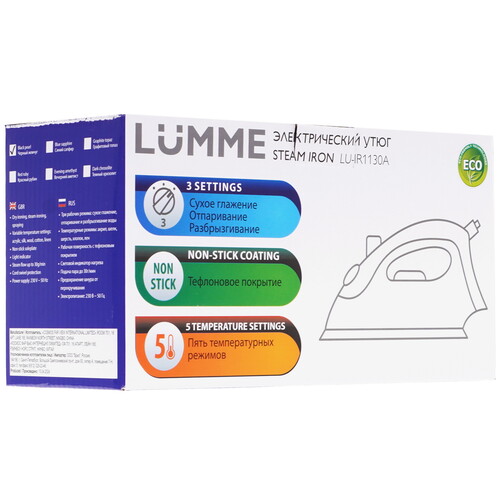Купить Утюг LUMME LU-IR1130A черный  9170109. Характеристики, отзывы и цены в Донецке