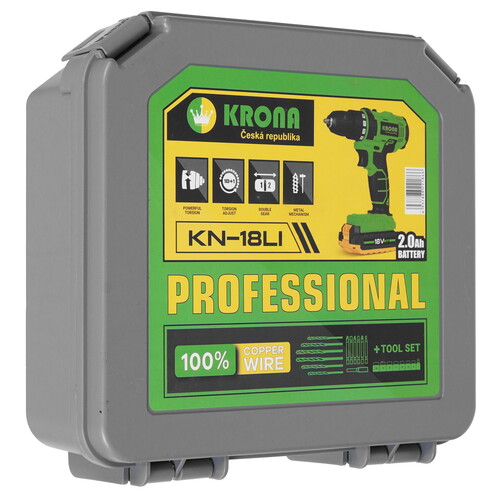 Купить Дрель-шуруповерт KRONA KN-18LI  9236355. Характеристики, отзывы и цены в Донецке