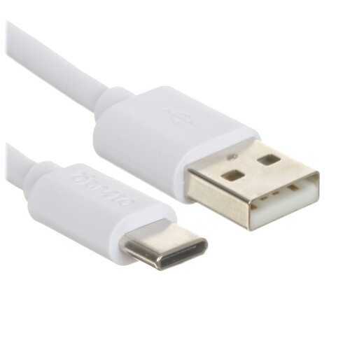Купить Кабель круглый Olmio USB Type-C - USB 2.0 Type-A белый 1 м  5466502. Характеристики, отзывы и цены в Донецке