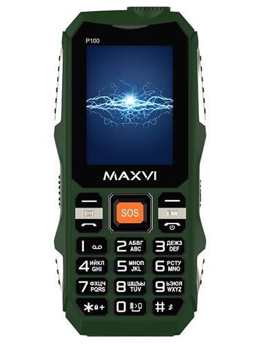 Купить Сотовый телефон Maxvi P100 зеленый  4869579. Характеристики, отзывы и цены в Донецке