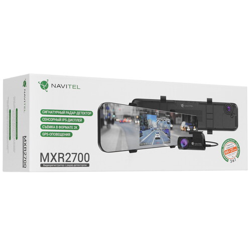 Купить Видеорегистратор-зеркало с радар-детектором NAVITEL MXR2700 + камера заднего вида  9206676. Характеристики, отзывы и цены в Донецке