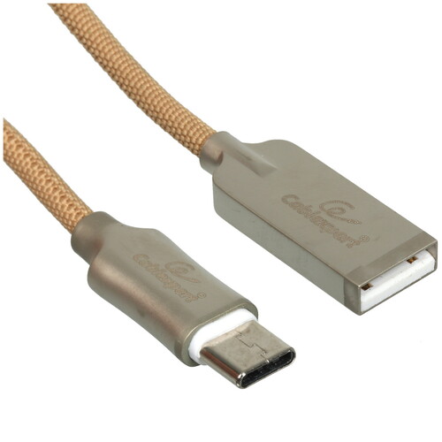 Купить Кабель круглый Cablexpert USB Type-C - USB 2.0 Type-A золотистый 1 м  5485418. Характеристики, отзывы и цены в Донецке