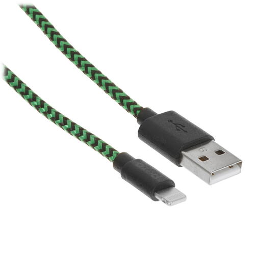 Купить Кабель круглый Pero Lightning 8-pin - USB зеленый 1 м  5048596. Характеристики, отзывы и цены в Донецке