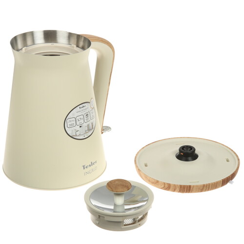Купить Электрочайник Tesler KT-1740 бежевый  9057414. Характеристики, отзывы и цены в Донецке