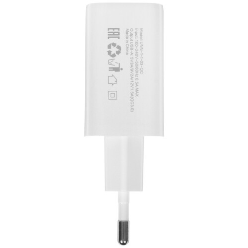 Купить Сетевое зарядное устройство WIIIX UNN-1-1-03-QC белый  5626278. Характеристики, отзывы и цены в Донецке