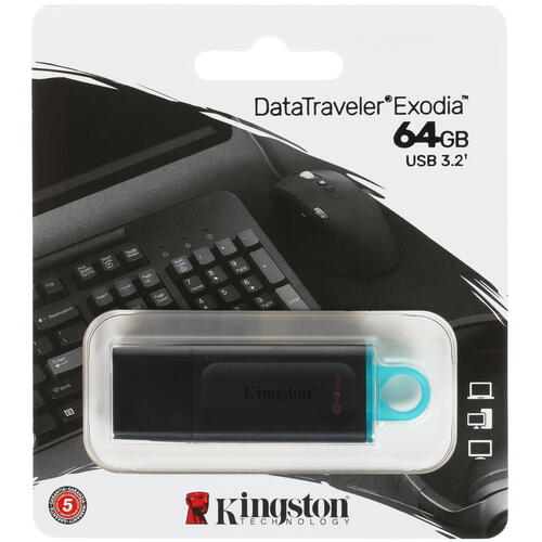 Купить Память USB Flash 64 ГБ Kingston DataTraveler Exodia [DTX/64GB]  4717313. Характеристики, отзывы и цены в Донецке