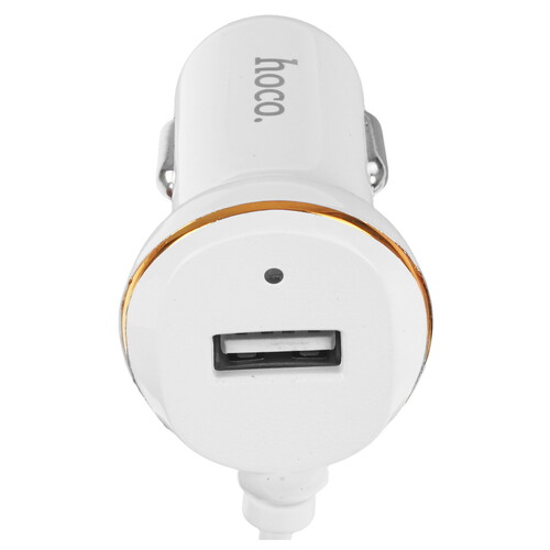 Купить Автомобильное ЗУ Hoco Z14 белый  9237868. Характеристики, отзывы и цены в Донецке