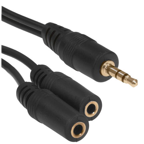 Купить Кабель   Cablexpert 3.5 mm jack - 3.5 mm jack x2 черный  5452320. Характеристики, отзывы и цены в Донецке