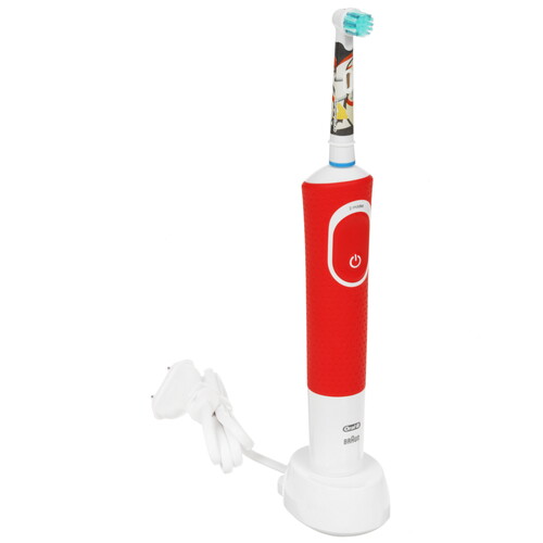 Купить Электрическая зубная щетка Braun Oral-B Vitality Kids D100.423.2K StarWars белый, красный  5482657. Характеристики, отзывы и цены в Донецке
